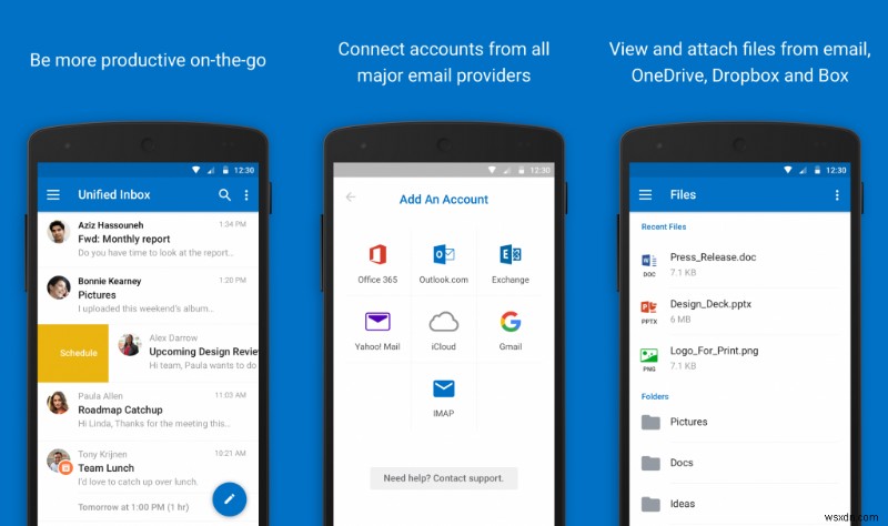 Outlook for Android アプリでメールを設定する方法