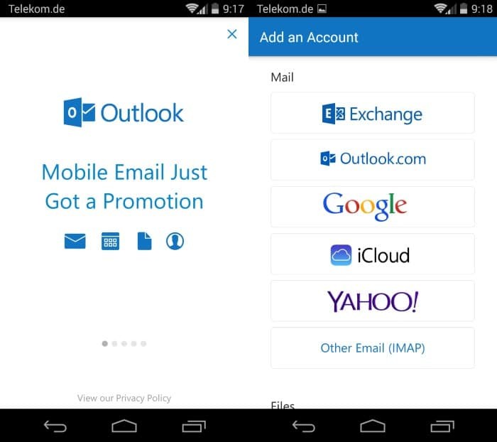 Outlook for Android アプリでメールを設定する方法