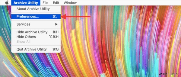 Mac でファイルを解凍して抽出する方法