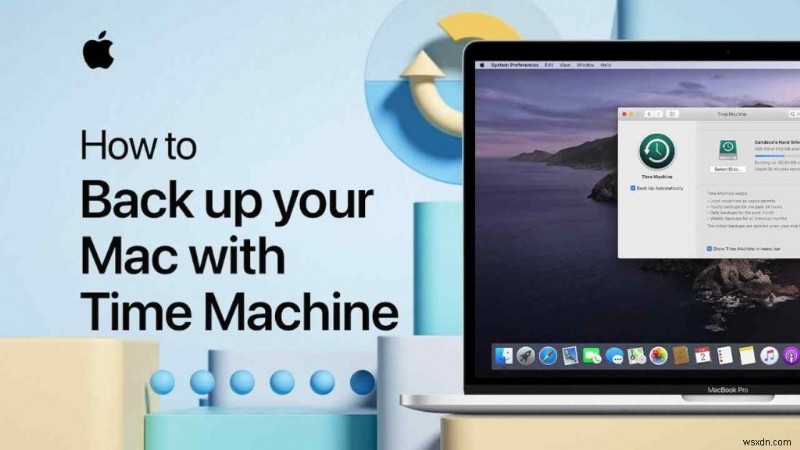 Time Machine で Mac をバックアップする方法