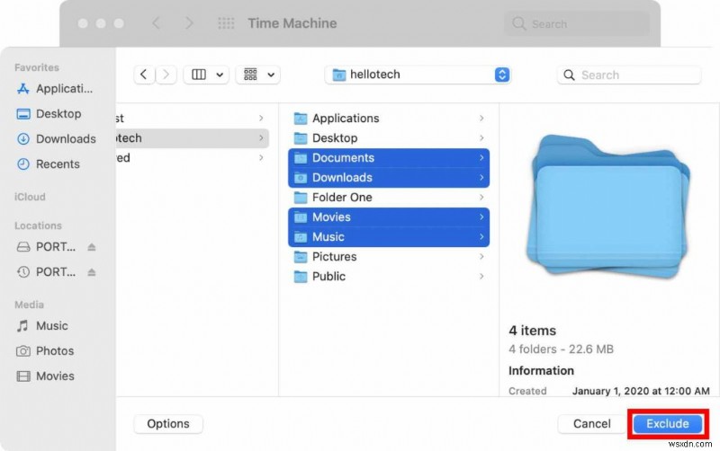 Time Machine で Mac をバックアップする方法