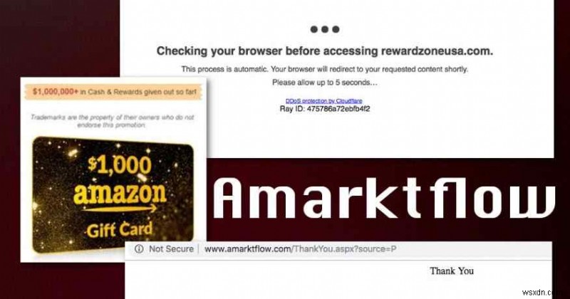 Amarktflow.Com とは何ですか? また、それを削除する方法は? 