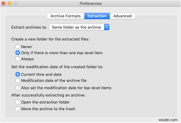 Mac コンピュータで RAR ファイルを開く方法