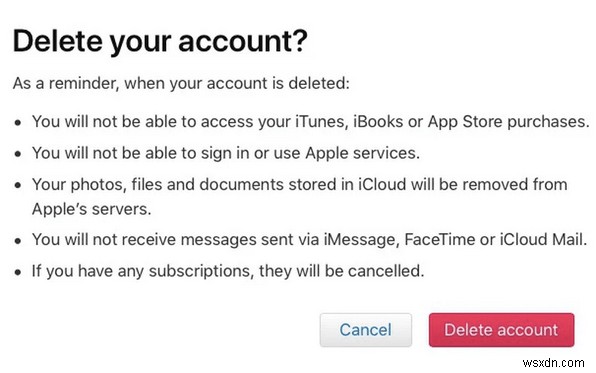 Apple ID アカウントを完全に削除する方法