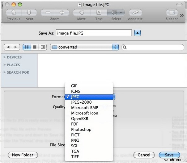 Mac で PDF を JPG に変換する方法