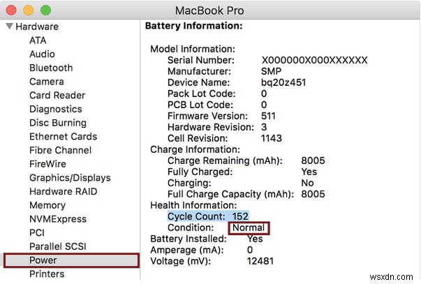 MacBook でバッテリーの状態を確認する方法