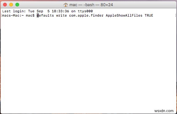 ターミナルを使用して Mac の隠しファイルとフォルダを表示する方法