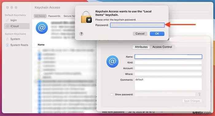 Mac で iCloud キーチェーン パスワードを表示する方法