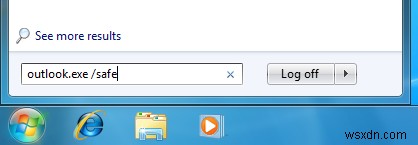 Outlook をセーフ モードで起動する方法