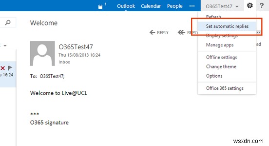 Outlook 2016、2013、2010、365 で「不在時のアシスタント」を使用する方法