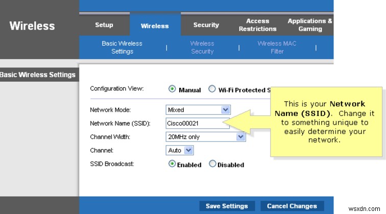 ホーム Wi-Fi ネットワークの設定方法