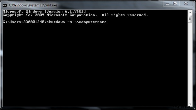 Windows 7 で CMD を使用してリモートでコンピュータをシャットダウンする方法