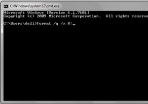 Windows 7 で CMD を使用してペン ドライブをフォーマットする方法