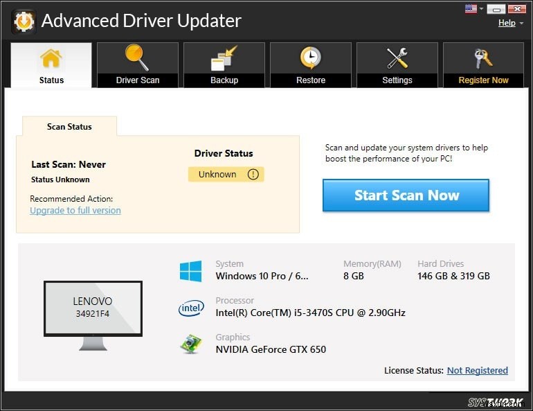 Advanced Driver Updater のレビュー