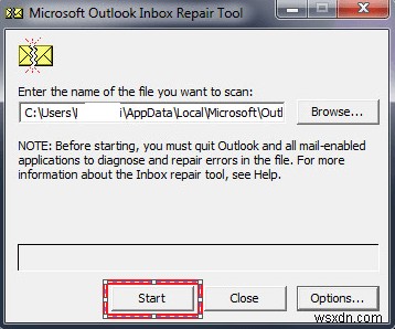 Outlook PST ファイルを修復する方法