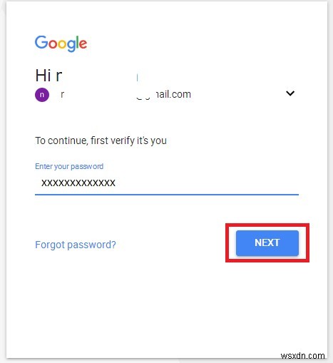 Gmail アカウントでシングル タップ サインインを有効にする