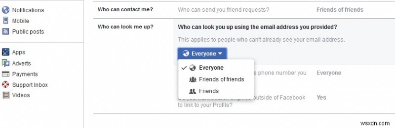 見知らぬ人から Facebook アカウントを隠す方法
