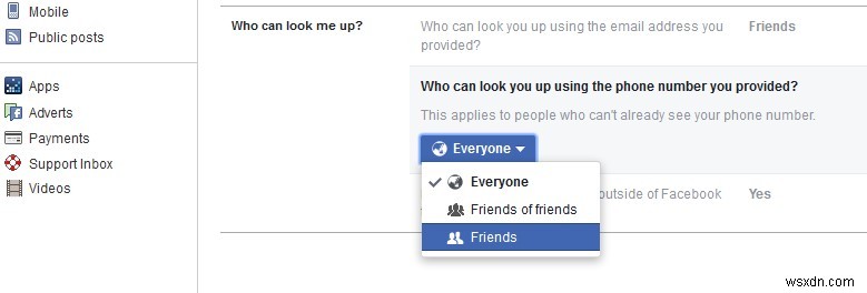 見知らぬ人から Facebook アカウントを隠す方法