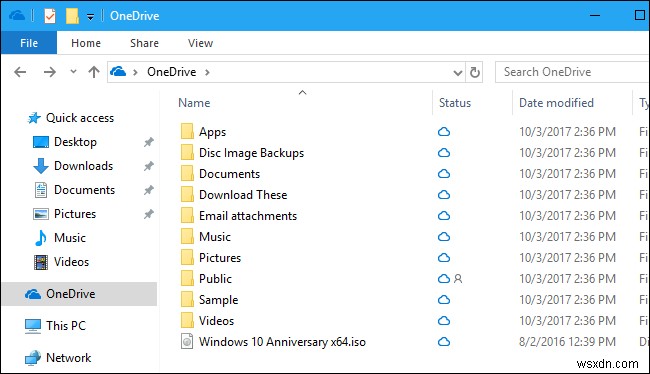 Windows 10 で OneDrive の新しいファイル オンデマンド機能を使用する方法