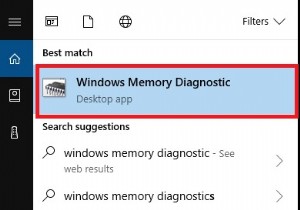 Windows メモリ診断ツールを使用して RAM のパフォーマンスをチェックする方法