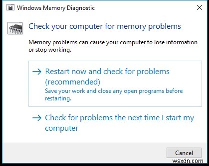 Windows メモリ診断ツールを使用して RAM のパフォーマンスをチェックする方法