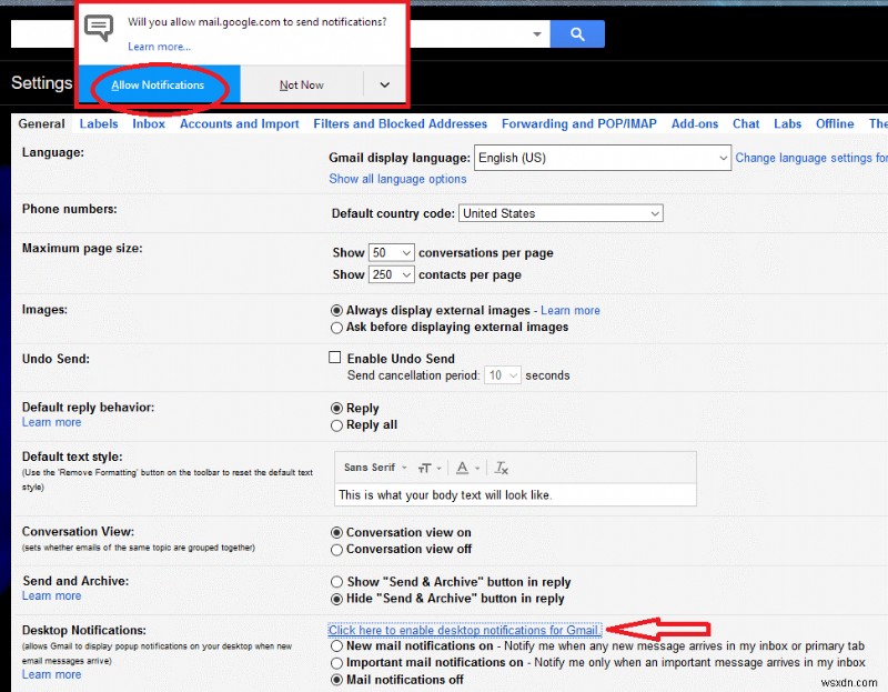Gmail、Yahoo、Outlook の受信メールのデスクトップ通知を受け取る