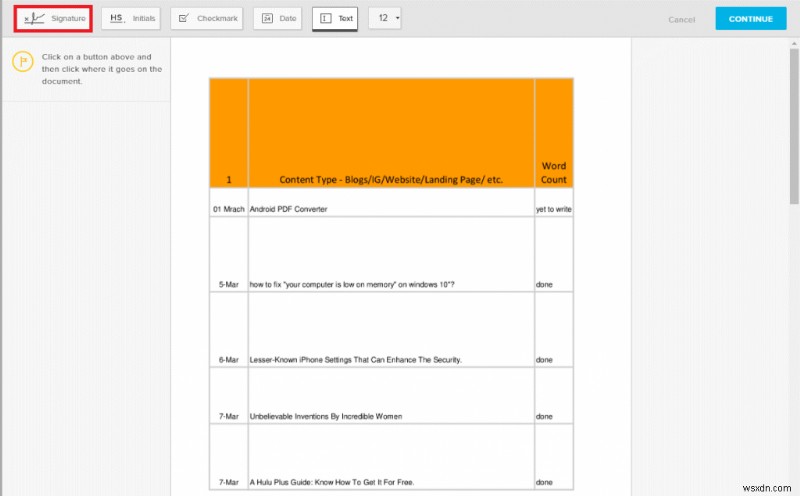 PDF デジタル署名に署名する方法