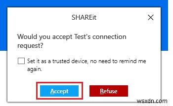 SHAREit を使用してラップトップ間でデータ/ファイルを転送する方法