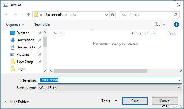 Microsoft Outlook でメールと連絡先をファイルとして保存する方法