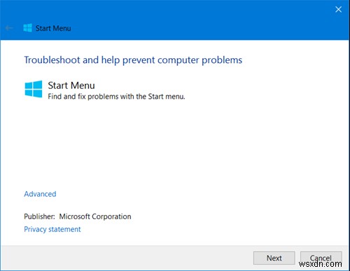 Windows 10 の [スタート] メニューが機能しない問題を修正する方法