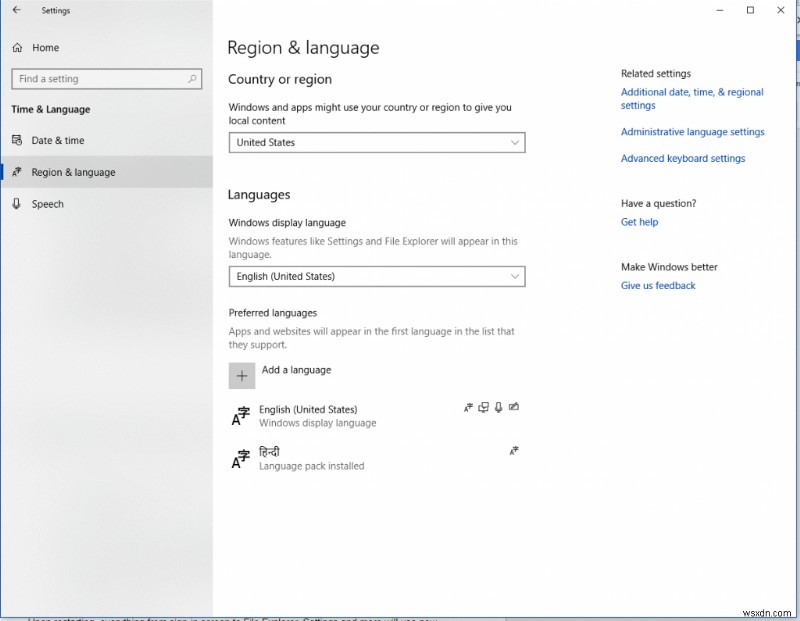 Windows 10 で既定の言語を変更する方法
