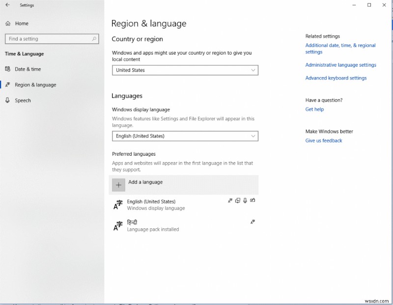 Windows 10 で既定の言語を変更する方法