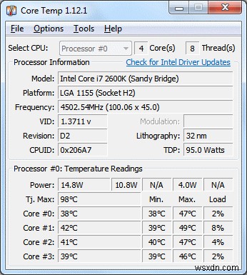 Windows 10、7、8 PC に最適な 15 の CPU 温度監視ソフトウェア