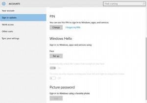 Windows 10 で Windows Hello をセットアップする方法