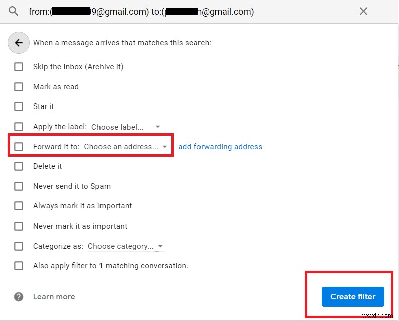 Gmail で複数のメールを一度に転送する方法