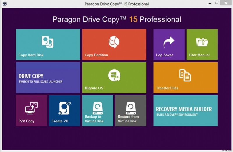 Paragon ドライブ コピー:ディスクのクローン作成とデータ移行が簡素化!