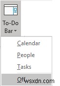 Outlook で To Do バーをカスタマイズする手順