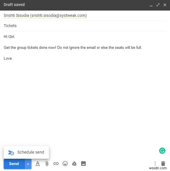 Gmail でメールをスケジュールする方法