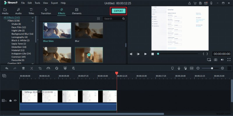 Wondershare Filmora Video Editor でビデオを作成および編集