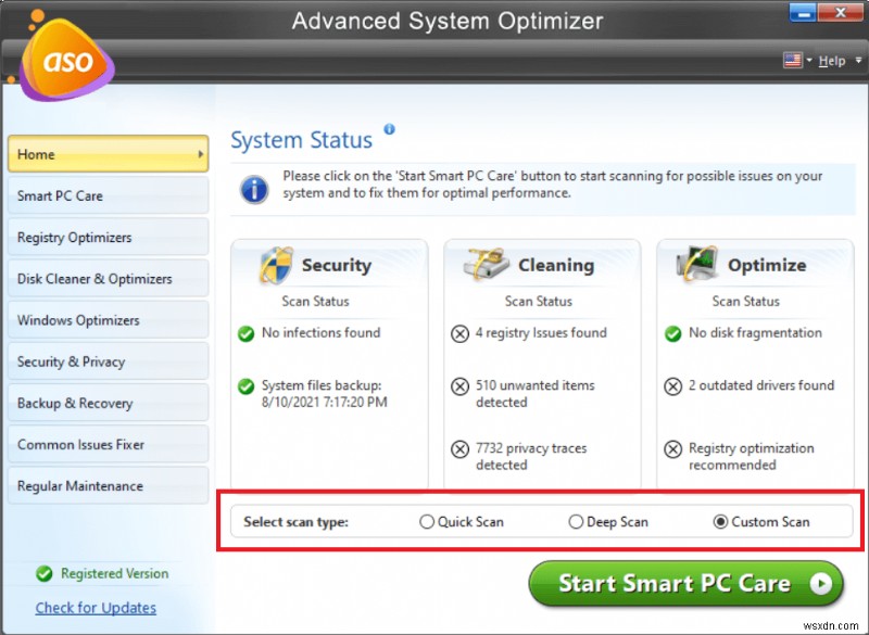 Advanced System Optimizer のレビュー (2022):優れた PC クリーニング ソフトウェアですか?