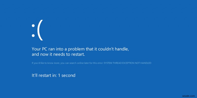 Windows 8 のブルー スクリーン (BSoD) エラーを修正する