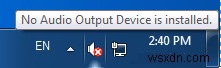 Windows 10 PC で「オーディオ出力デバイスがインストールされていません」というエラーを修正する方法