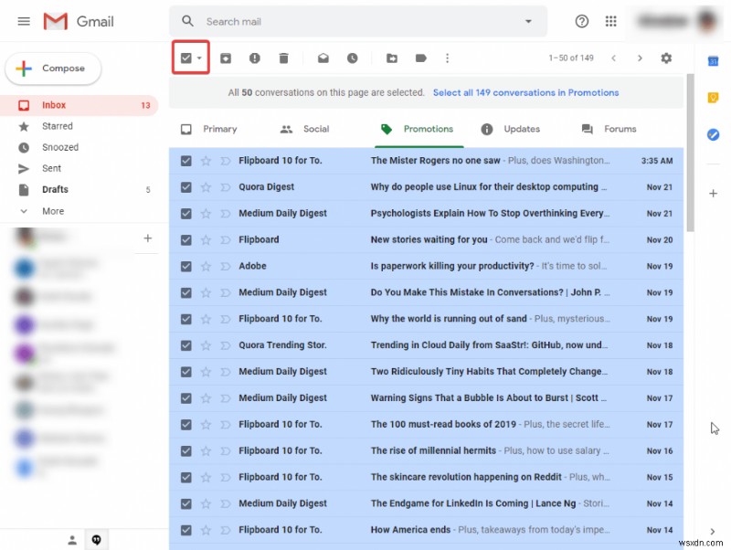 Gmail の空き容量を増やす方法