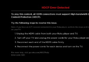 Roku HDCP エラーまたはパープル スクリーンを修正する方法