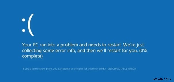 Windows 10 の Whea Uncorrectable Error (Stop Code:0x0000124) を修正する主な方法