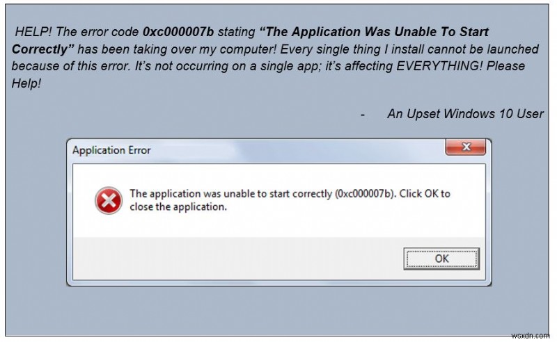 Windows 10/7 の「アプリケーションを正しく開始できませんでした 0xc000007b」エラーの解決!