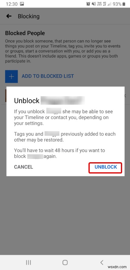 Facebook で誰かのブロックを解除する方法