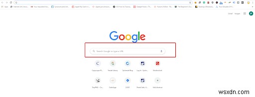 Chrome の偽の Google 検索ボックスを本物の検索バーに変える方法を試す