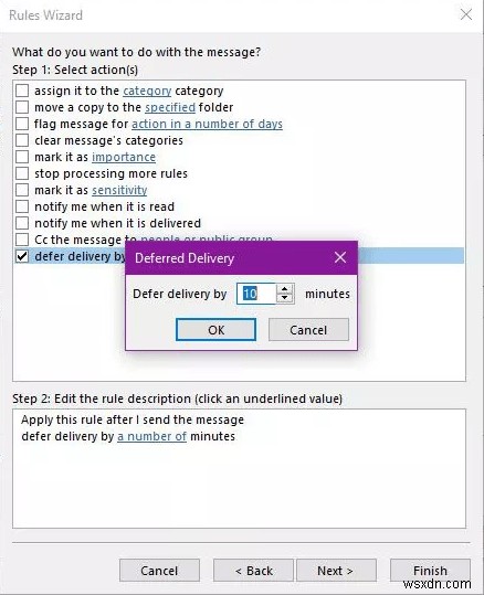 Outlook で電子メールをスケジュールする方法