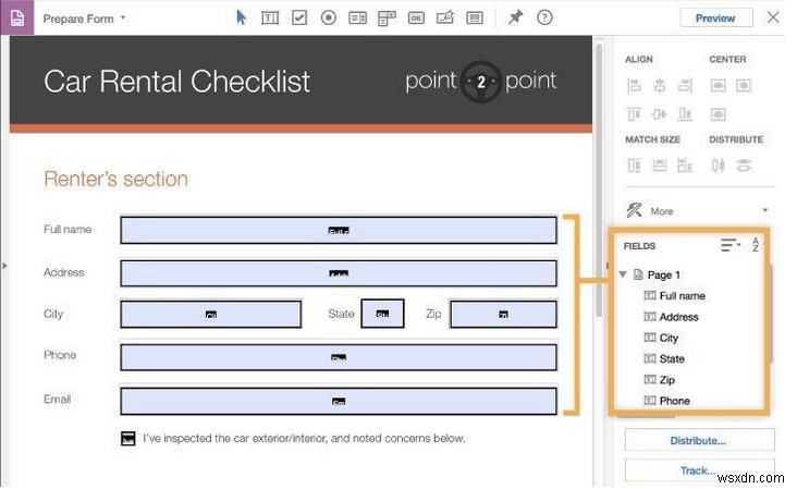 Acrobat を使用せずに入力可能な PDF フォームを作成する方法